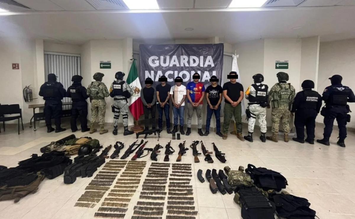 Miembros del Cártel de Sinaloa fueron detenidos en Chiapas.