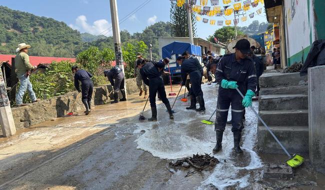 Resultados significativos en el estado de Veracruz por las intensas lluvias registradas en esa entidad.