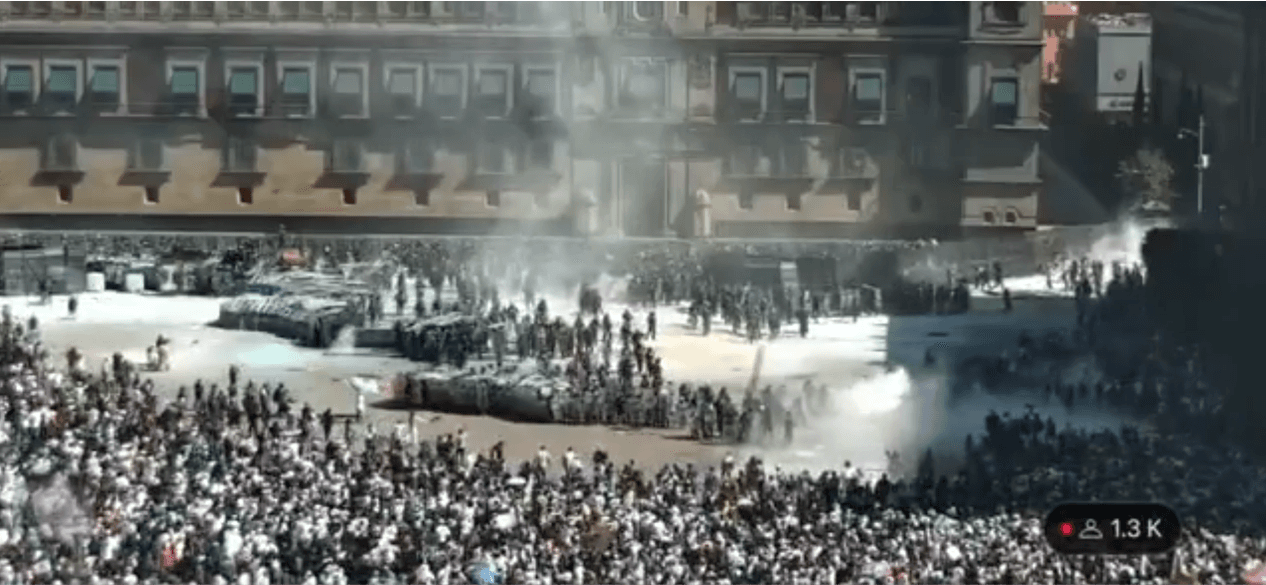 En enfrentamiento termina la manifestación de la Generación Z en la CDMX.