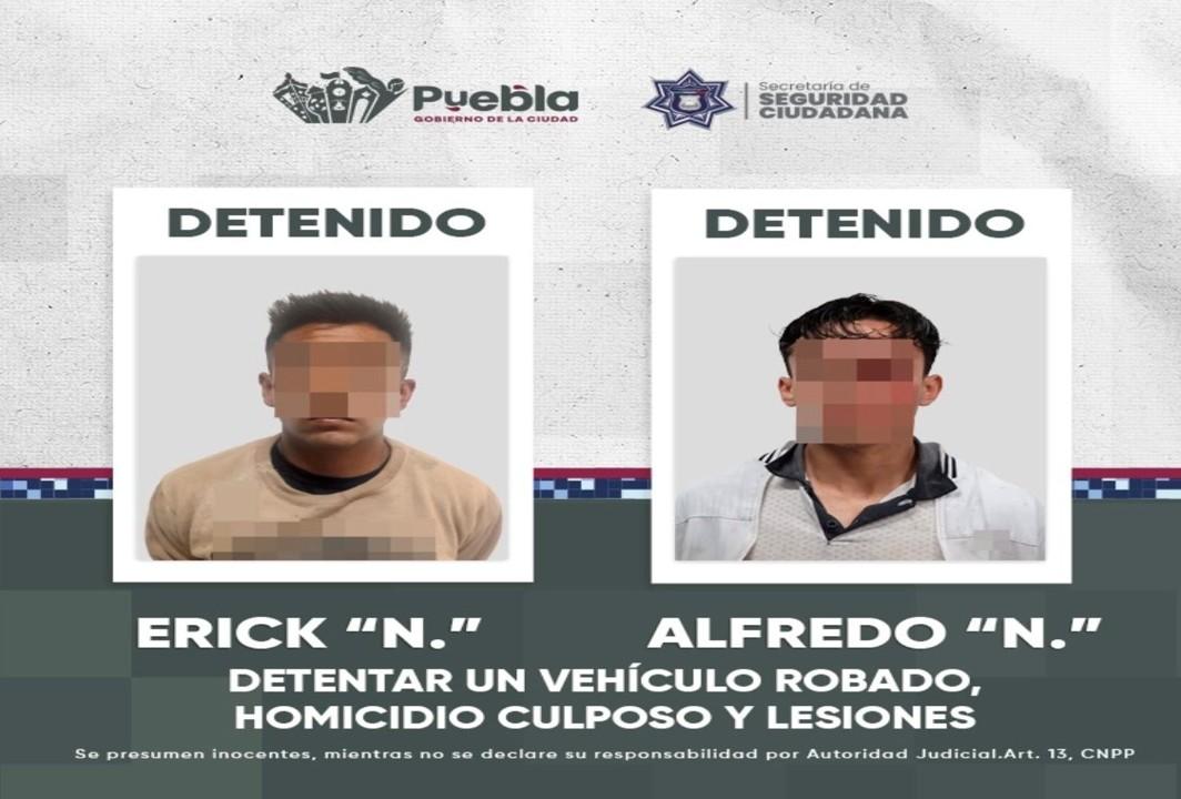Detiene SSC a dos hombres por homicidio culposo, delitos contra la salud y lesiones.
