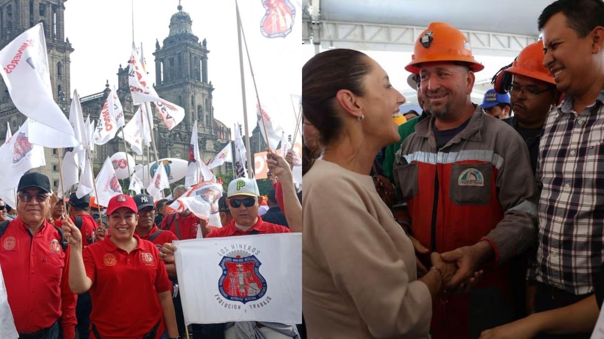 Mineros agradecen a Sheinbaum por solucionar huelga de 18 años en Cananea