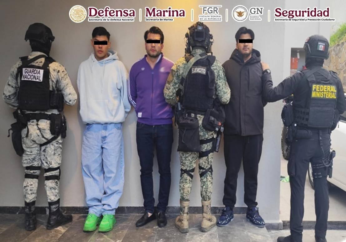 Detienen en Jalisco y Nayarit a cuatro integrantes de un grupo delictivo vinculado con extorsión, homicidios y tráfico de droga.