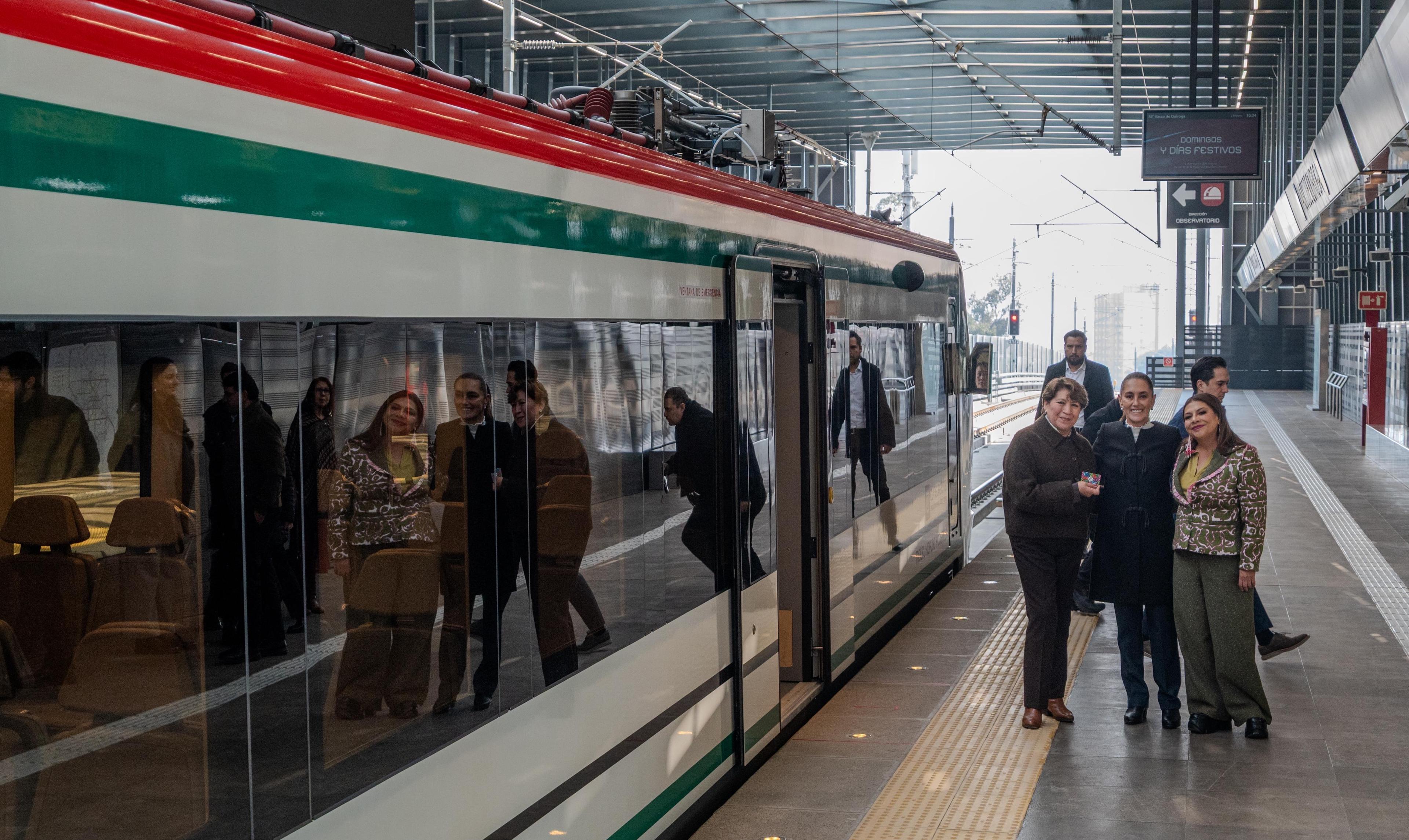 Inaugura Claudia Sheinbaum último tramo del Tren Insurgente.