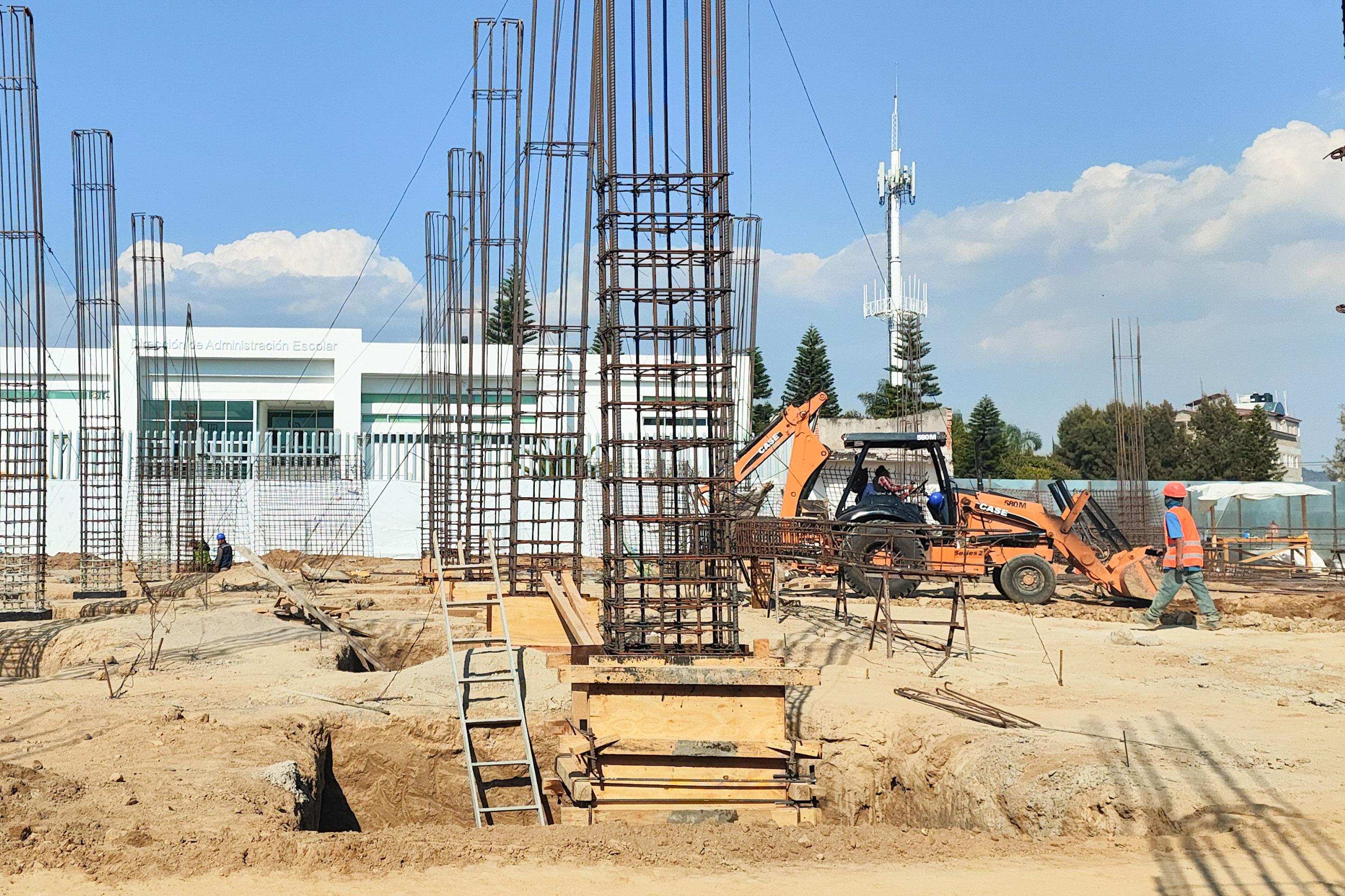Avanza la construcción del nuevo Comedor Universitario de la BUAP.