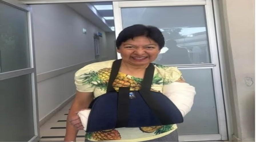 Sufre fractura de muñeca la rectora de la BUAP, Lilia Cedillo Ramírez.