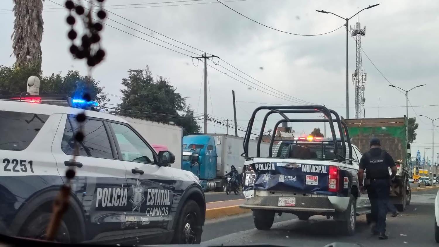 El Tabiques provoca persecución policial, empezó en Cholula y terminó en Huejotzingo.