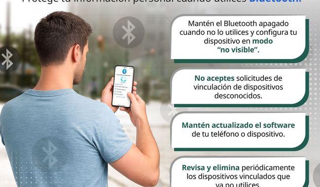 SSPC emite recomendaciones para el uso adecuado del Bluetooth.