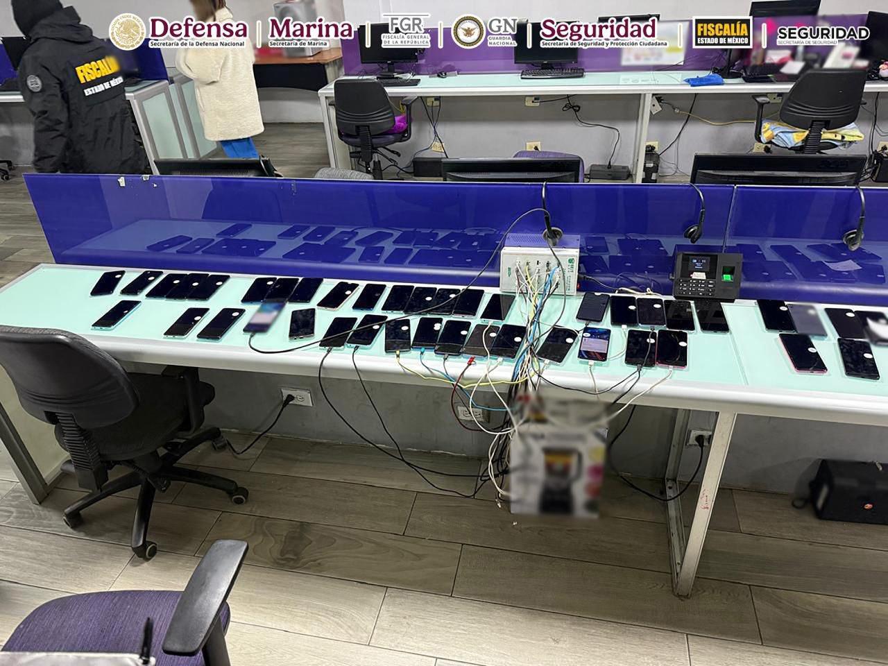 Fueron detenidos 102 extorsionadores en el Edomex.