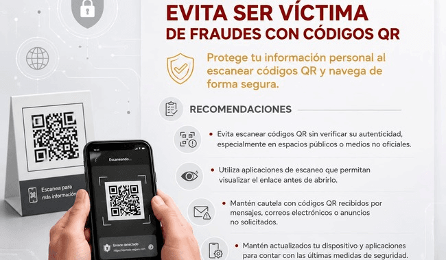 Así puedes evitar fraudes a través de códigos QR.