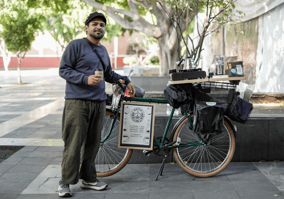 Ratio, la bicicafetería que acerca el aromático a la gente.