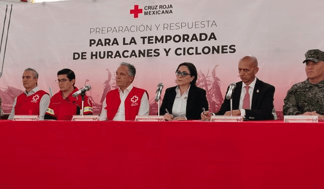 CNPC y Cruz Roja Mexicana refrendan alianza ante temporada de lluvias y ciclones 2026.