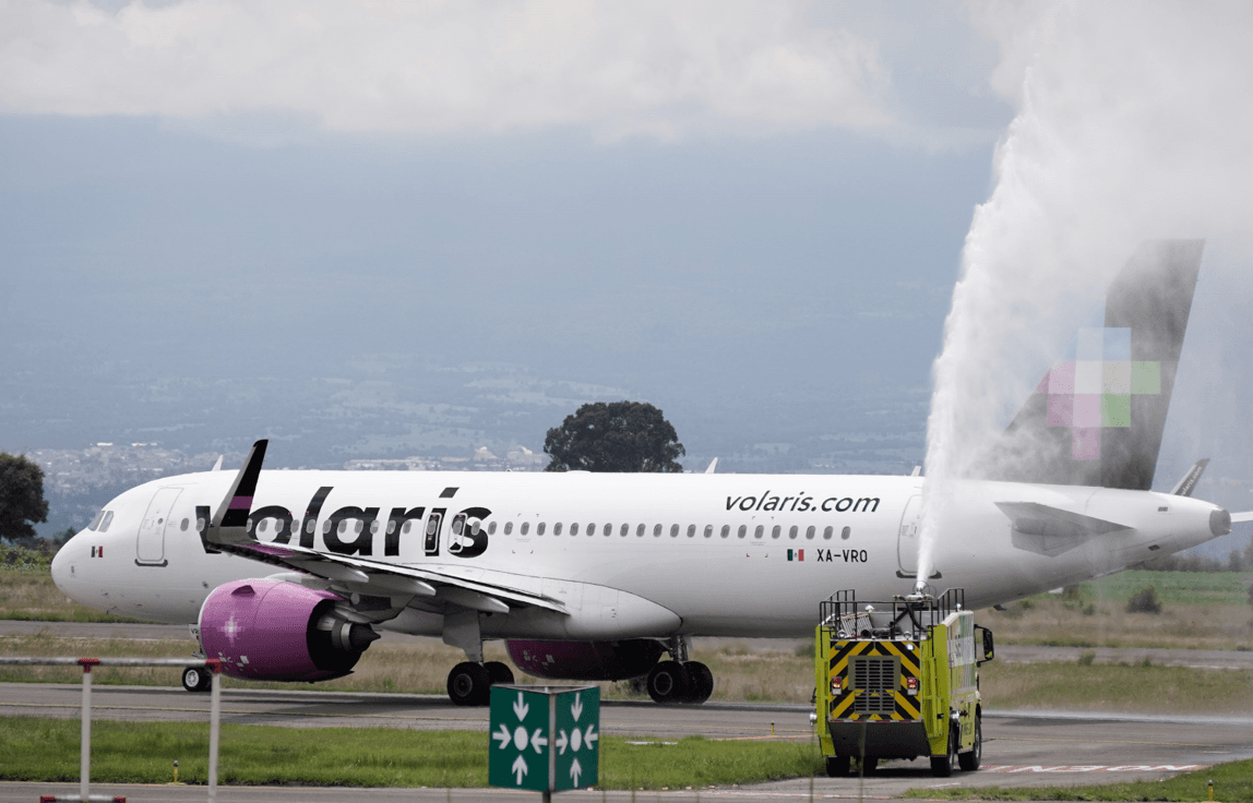 Conexión directa: Despega primer vuelo Puebla-Los Ángeles.