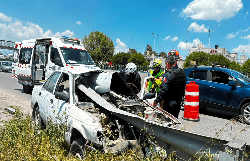 Se registra fuerte accidente en la Vía Corta a Santa Ana.