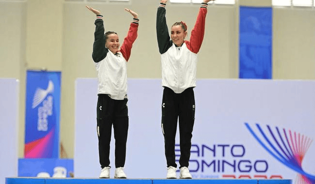 Gran día para México en gimnasia de trampolín en Santo Domingo 2026.