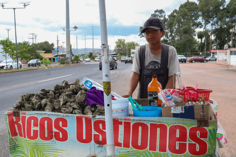 Ostiones frescos con sabor a Veracruz, un sueño familiar que encontró hogar en Tlaxcala.