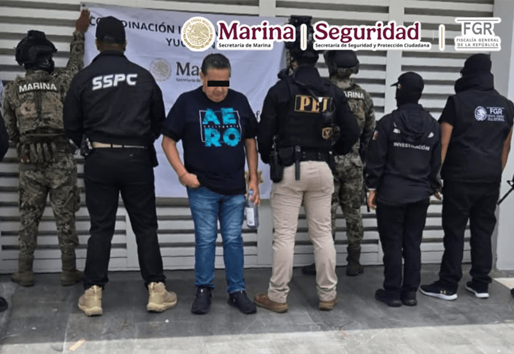 Detenido en Mérida empresario, Justo N., presunto operador financiero del CJNG.