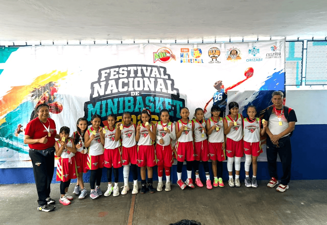 Bayonnetas lleva a Puebla a la cima del Mini Basketball Nacional.