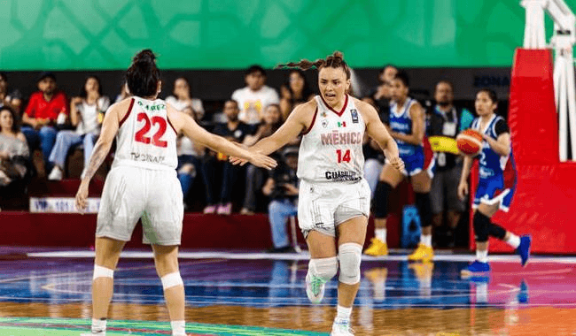México remonta y da primer paso en el Preolímpico Femenil de Basquetbol.