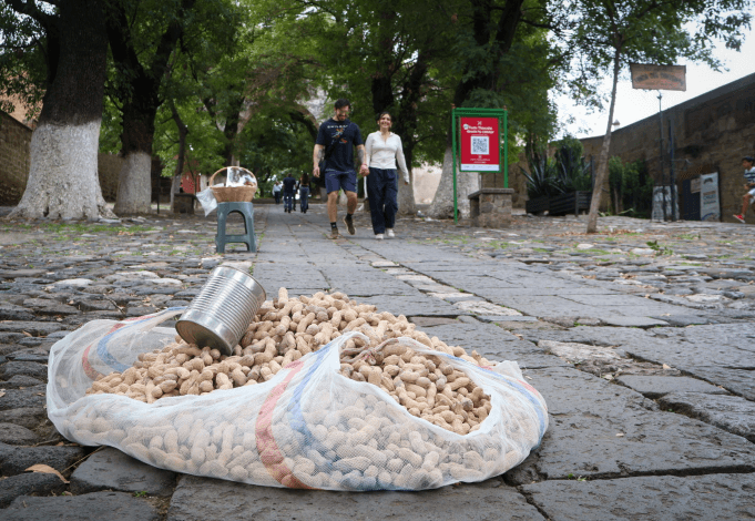 Con trabajo diario, joven comerciante busca abrirse camino en Tlaxcala.