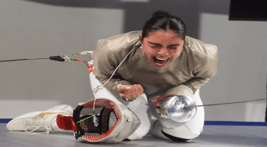 Remontada de oro para la esgrimista mexicana, Natalia Botello.