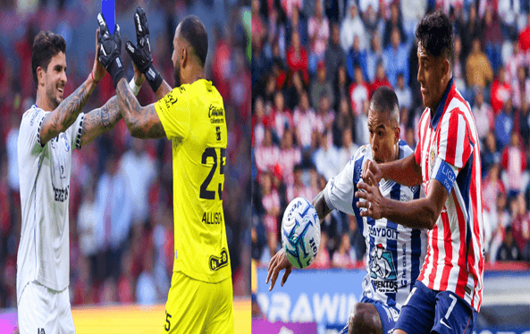 Querétaro triunfa contra Atlas; mientras Pachuca y Chivas empatan.