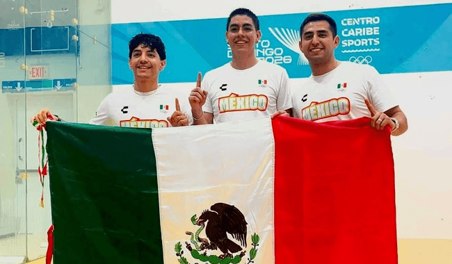 México es campeón en raquetbol de Santo Domingo 2026.