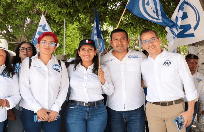 PAN lleva jornada Terremoto Nacional a San Andrés Cholula y refrenda respaldo a Guadalupe Cuautle.