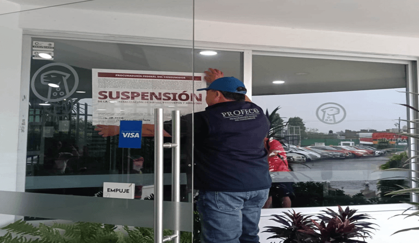 Suspende Profeco al Club Alpha en San Pedro Cholula.