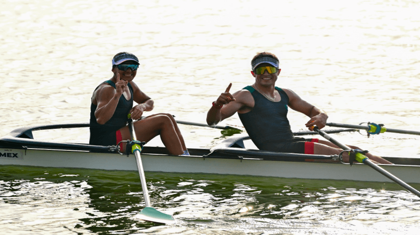 Mexicanos Kenia Lechuga y Alexis López avanzan a semifinales en Mundial de Remo.