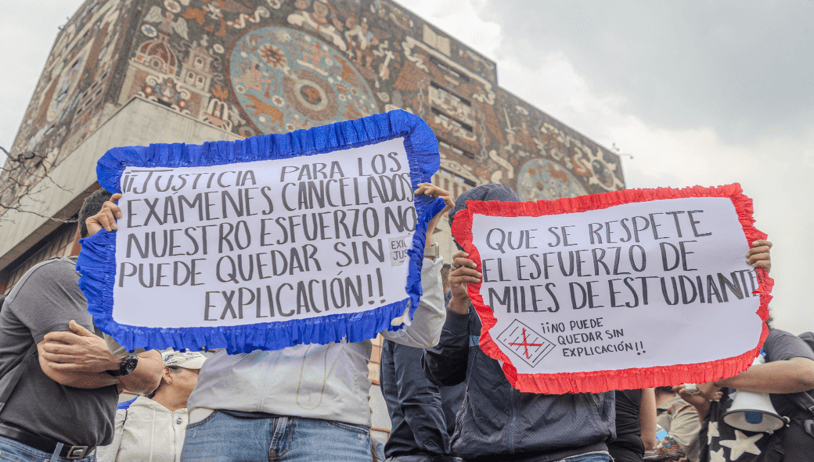 No hay cambios de sede para presentar el examen de control: UNAM.