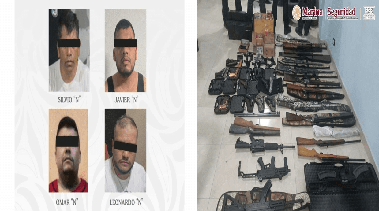 Desarticulan red de fabricación y venta ilegal de armas en Puebla y CDMX.